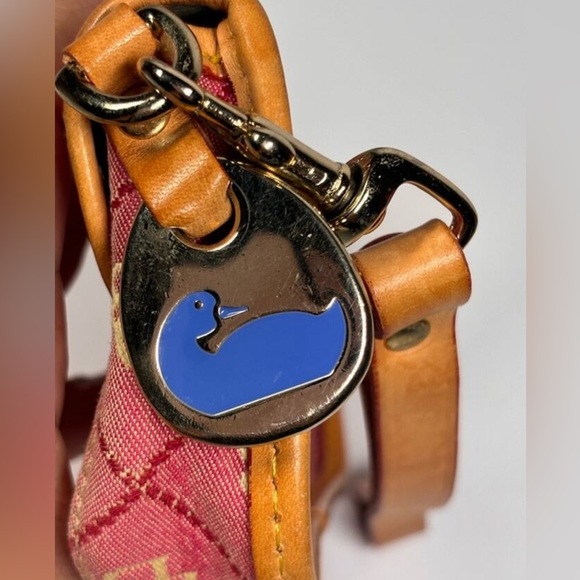 Dooney & Bourke Canvas Leather Wristlet/Wallet/Clutch Pink! Made in USA! HTF - Picture 3 of 5